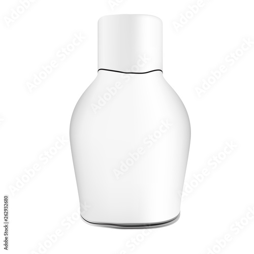 VECTOR PACKAGING: White gray Cosmetic Container on isolated background. Mock up template ready for your design - Vector