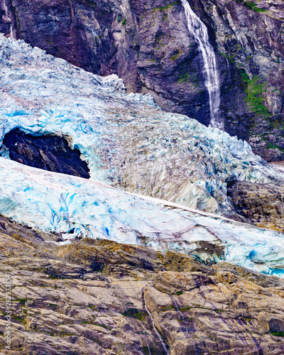 Boyabreen Glacier in Norway photo