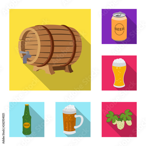 Vector illustration of pub and bar icon. Collection of pub and interior vector icon for stock.