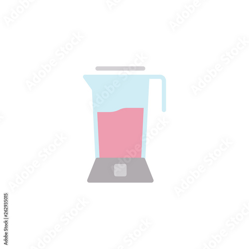 Food mixer flat icon, vector sign, Electric Blender colorful pictogram isolated on white. Symbol, logo illustration. Flat style design