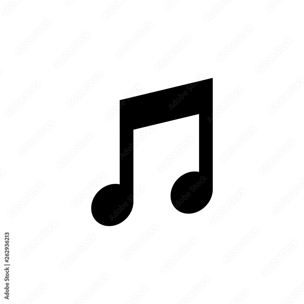 Music note graphic design template vector isolated Music note graphic design template vector isolated
