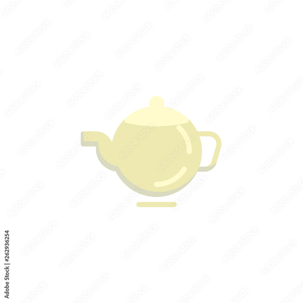 Teapot kettle flat icon, vector sign, Tea pot colorful pictogram isolated on white. Symbol, logo illustration. Flat style design Teapot kettle flat icon, vector sign, Tea pot colorful pictogram isolated on white. Symbol, logo illustration. Flat style design
