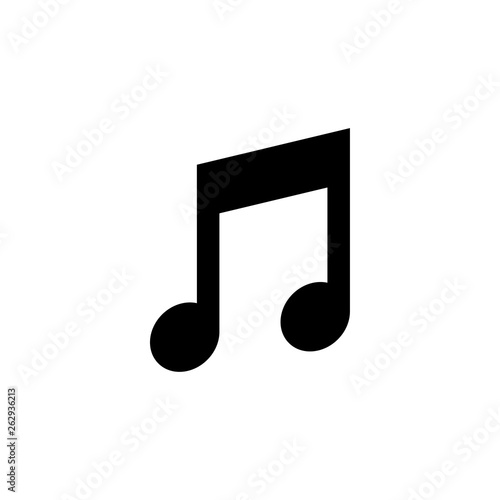 Music note graphic design template vector isolated