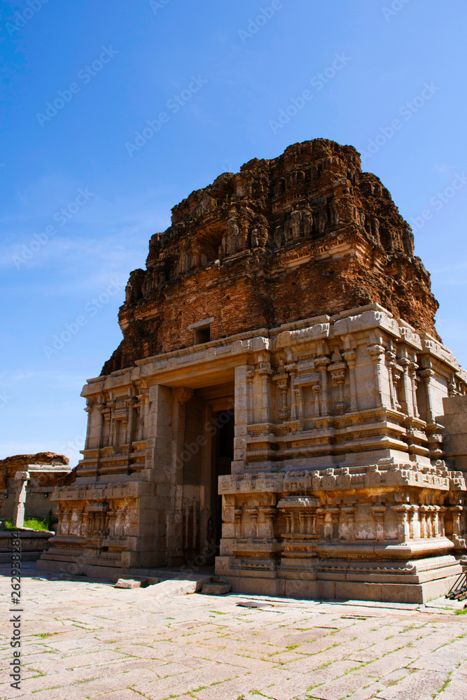 Entrance of the Vittala Temple, Hampi, Karnataka, India.