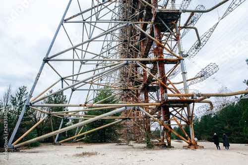  Duga was a Soviet over-the-horizon (OTH) radar system  . Military antenna in Chernobyl, Tour to Chernobyl and Pripyat photo