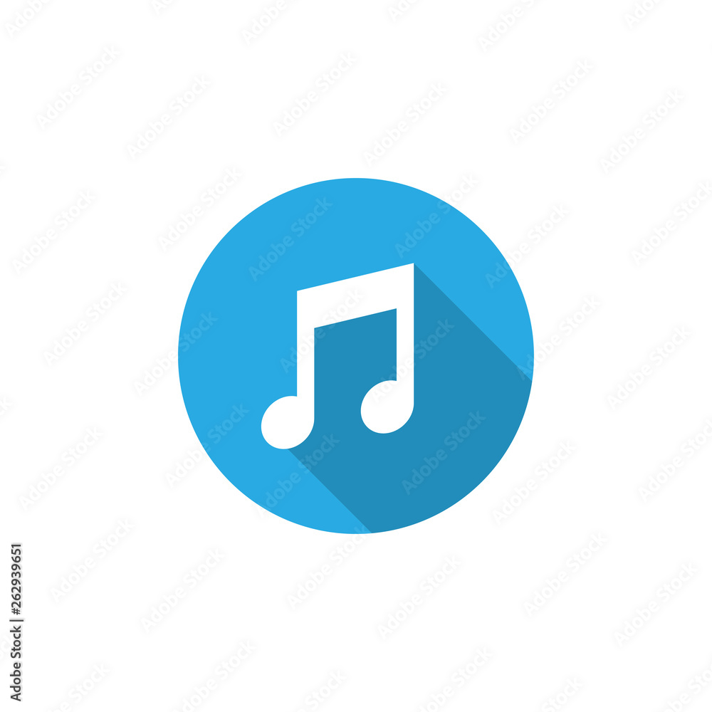 Music note graphic design template vector isolated Music note graphic design template vector isolated