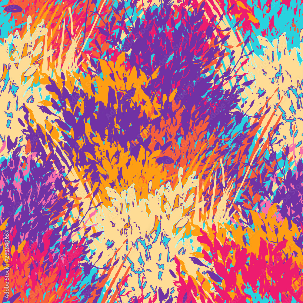 Abstract graphic seamless pattern of bushes Abstract graphic seamless pattern of bushes