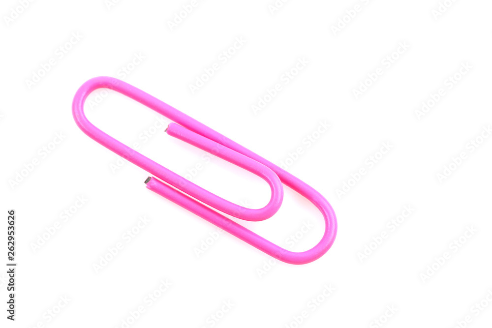 close up of paper clip isolated on white close up of paper clip isolated on white