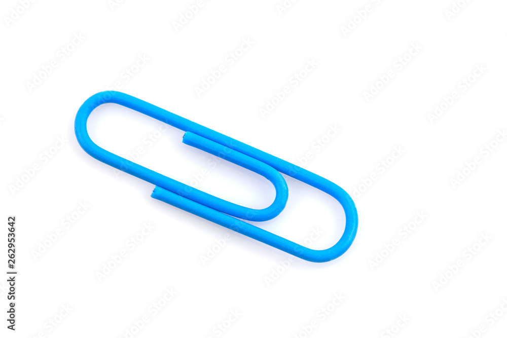 close up of paper clip isolated on white close up of paper clip isolated on white