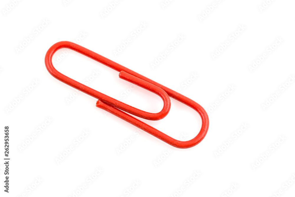 close up of paper clip isolated on white close up of paper clip isolated on white