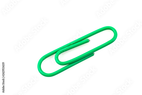 Wallpaper Mural close up of paper clip  isolated on white Torontodigital.ca