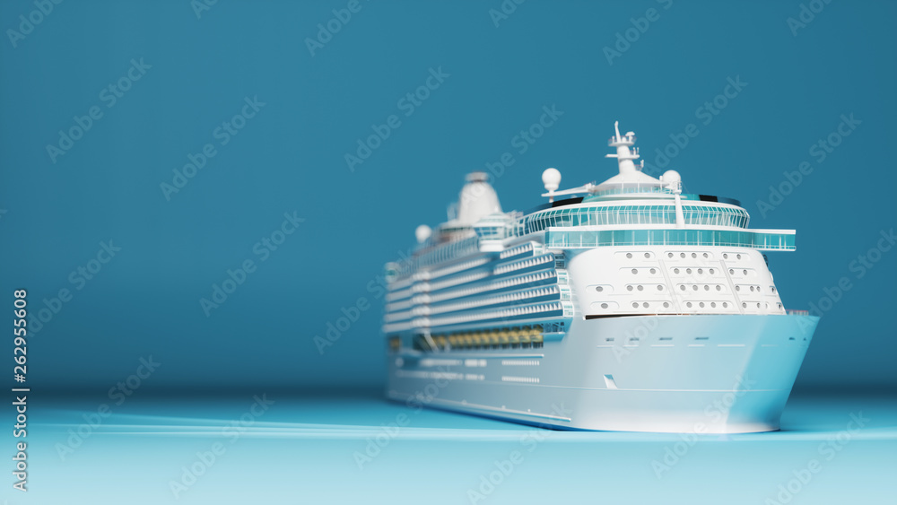 Concept art of cruise ship model