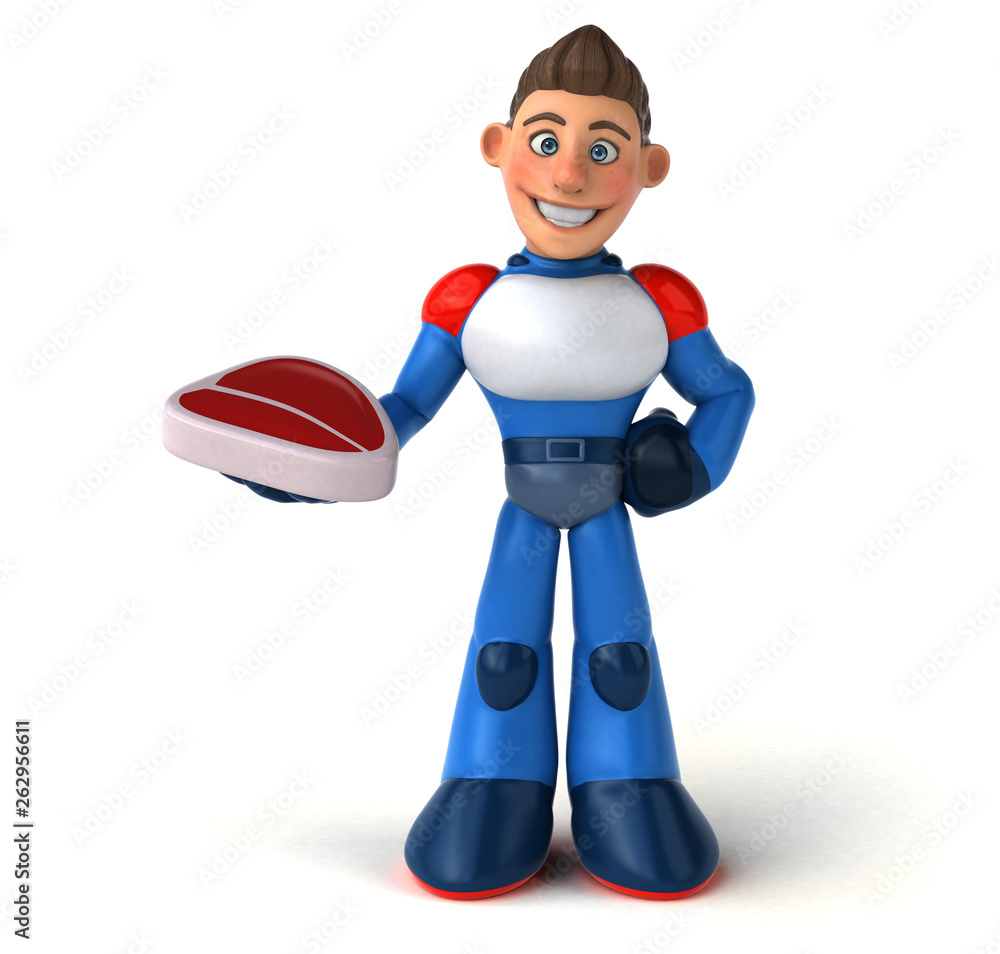 Super modern superhero - 3D Illustration Super modern superhero - 3D Illustration