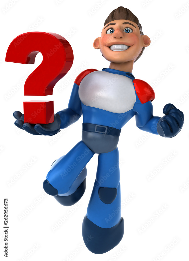 Super modern superhero - 3D Illustration Super modern superhero - 3D Illustration