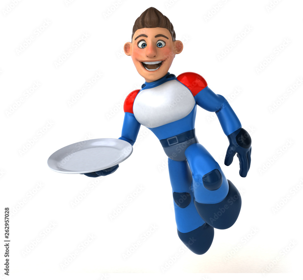 Super modern superhero - 3D Illustration Super modern superhero - 3D Illustration