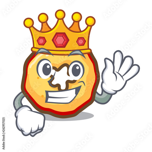 King apple chips in a cartoon fridge