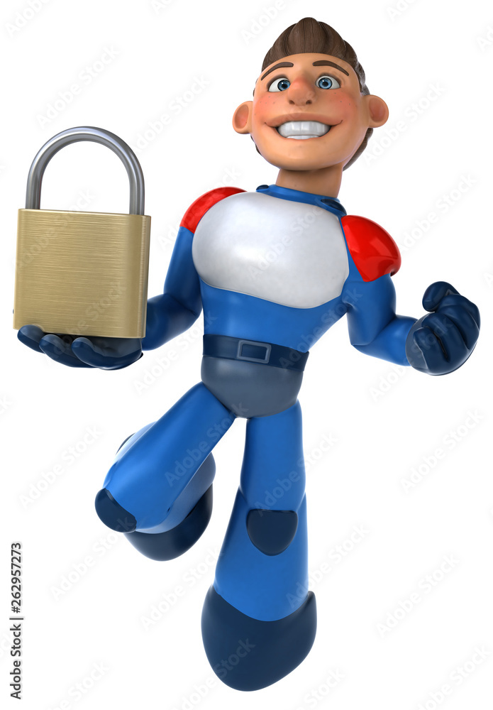 Super modern superhero - 3D Illustration Super modern superhero - 3D Illustration