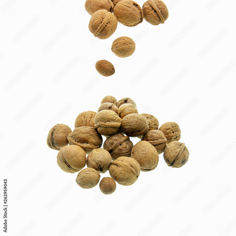 walnuts isolated on white background walnuts isolated on white background