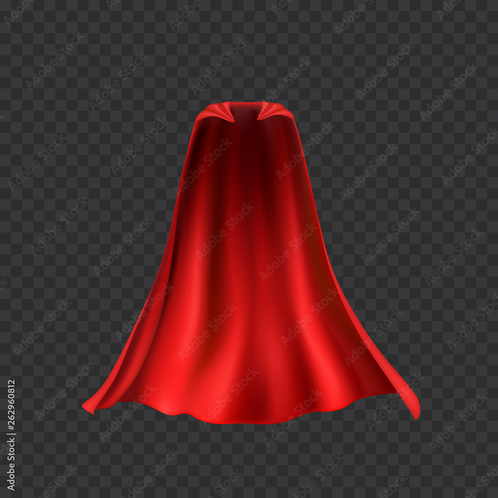 Red cloth isolated on transparent background Vector Image