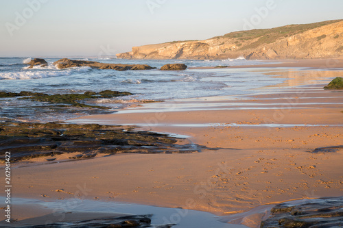Rocks on Beach, Monte Clerigo; Portugal