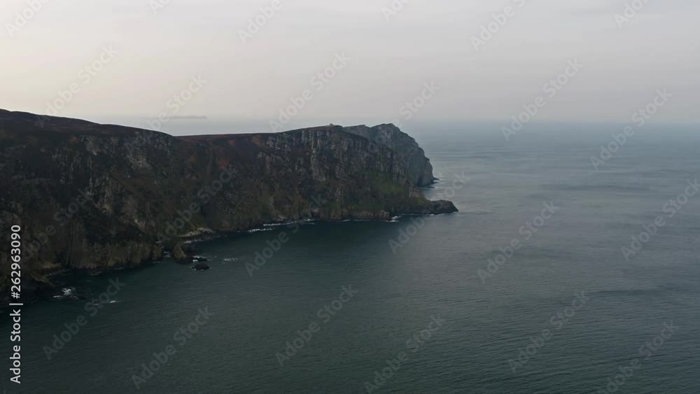 Aerial view of the amazing seacliffs at Horn Head in Donegal - Ireland Aerial view of the amazing seacliffs at Horn Head in Donegal - Ireland