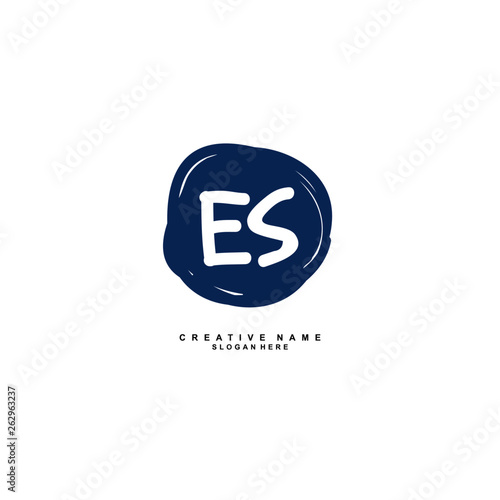 Free Download E S ES Initial abstract logo template vector - GFXLoad