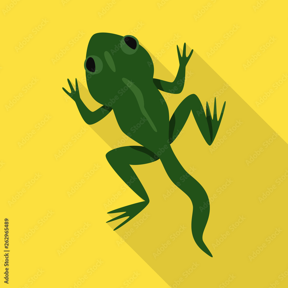 Fototapeta premium Vector illustration of toad and green logo. Collection of toad and toxic stock symbol for web.