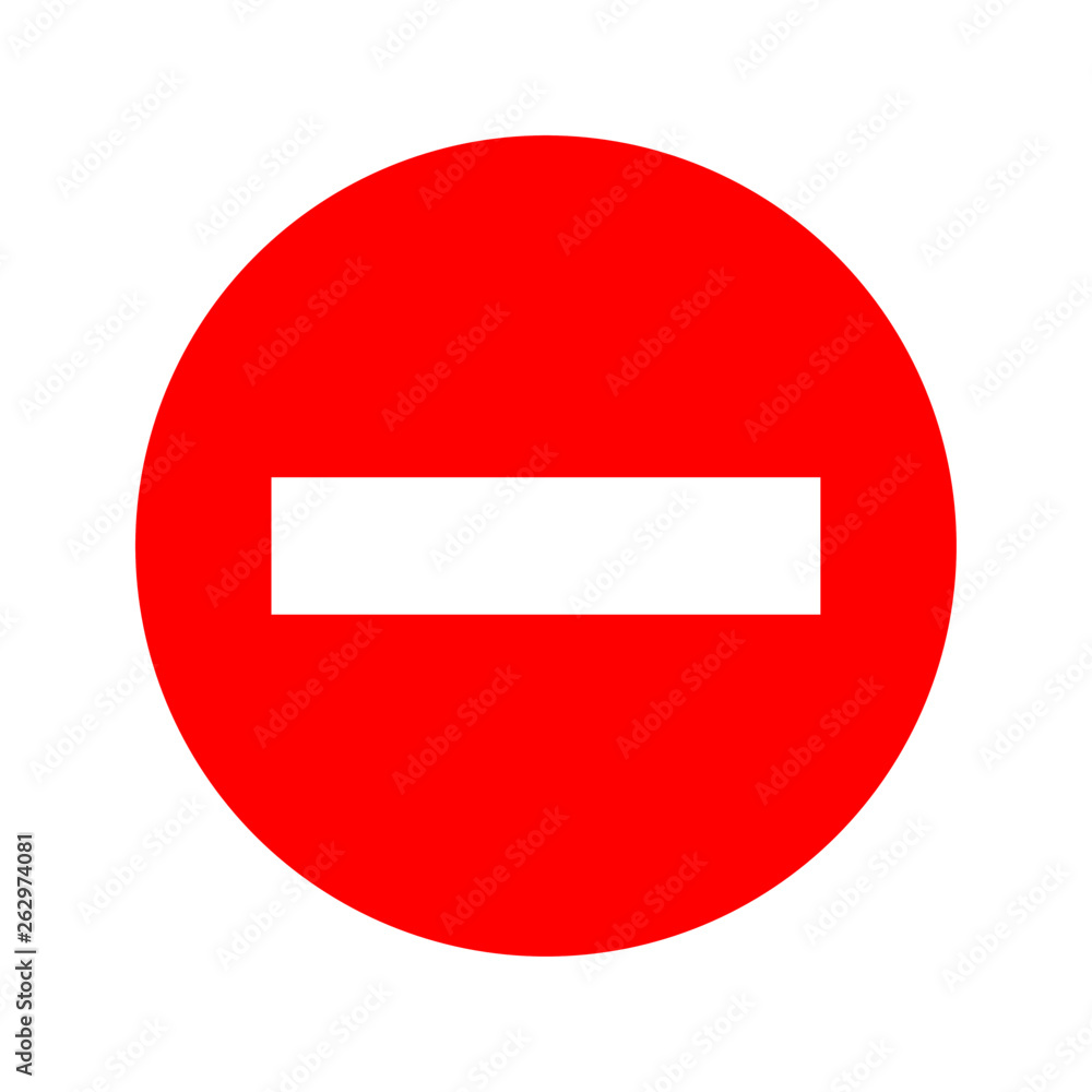 Do not enter signs on white background. Traffic regulatory warning stop symbol. Vector illustration. Do not enter signs on white background. Traffic regulatory warning stop symbol. Vector illustration.