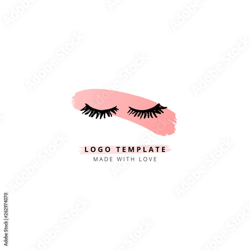 Lashes logo template for beauty