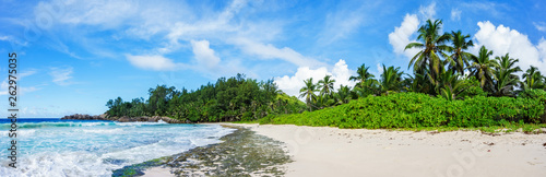 Beautiful wild lonely beach, police bay, seychelles 37