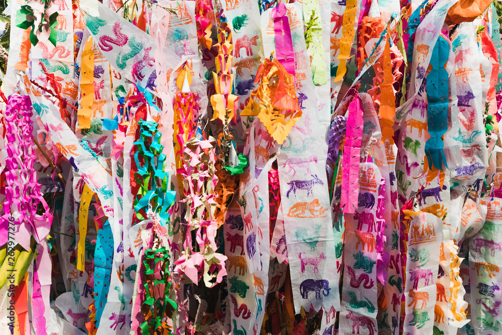 Fototapeta premium Northern Thailand zodiac flags