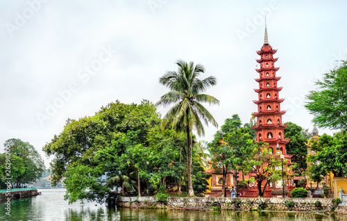 Tran Quoc Pagoda in Hanoi, Vietnam photo