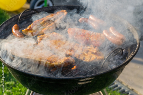 Grillen am Holzkohlegrill