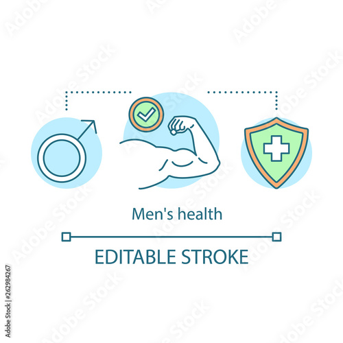 Men's health concept icon