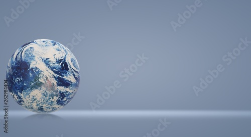 Fototapeta Naklejka Na Ścianę i Meble -  blue planet 3d rendering  for earth day and  eco content.