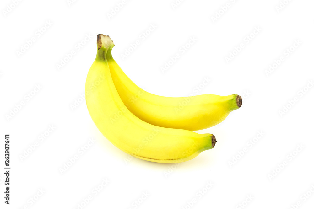 Bunch of ripe banana isolated on white background Bunch of ripe banana isolated on white background