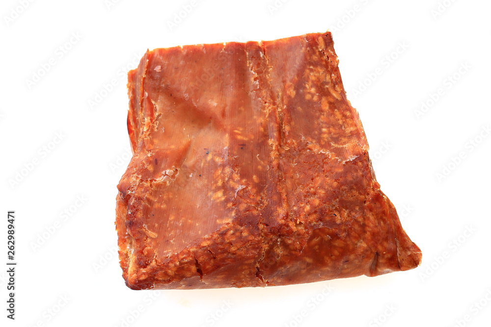 Rice cake zi ba on a white background