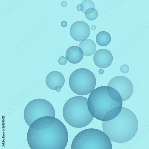 water, vector blue circles