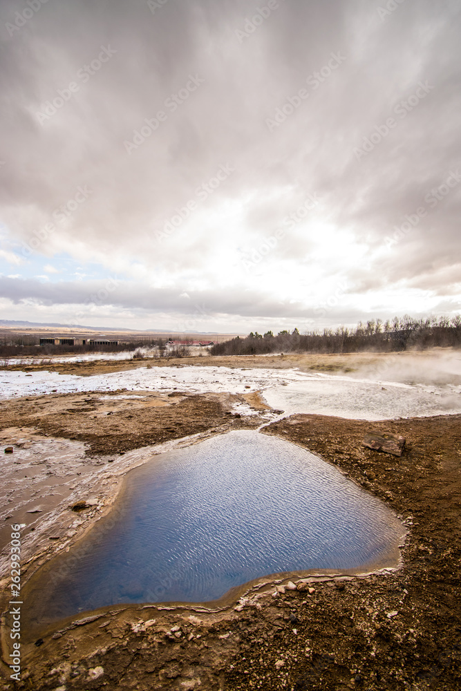 old faithful geyser in national park old faithful geyser in national park