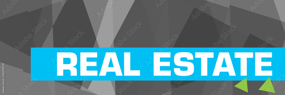 Real Estate Grey Blue Stripe Triangle Real Estate Grey Blue Stripe Triangle