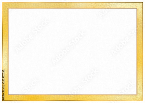 golden frame on a pattern background
