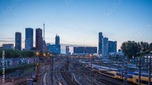 The Hague Central station panorama view
