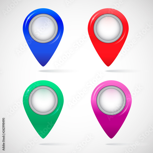 Free Download Set of labels on the map - GFXLoad