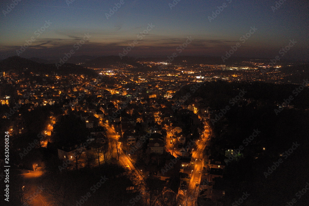 Eisenach bei Nacht.