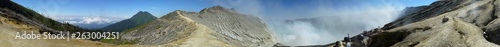 volcano ijen in java  indonesia