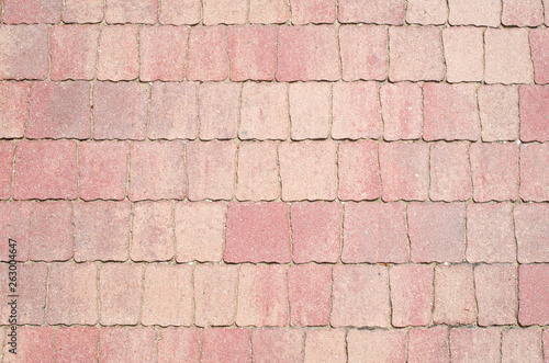 Wallpaper Mural Red ceramic tiles on the floor closeup Torontodigital.ca