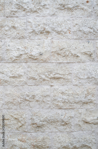 New rough stone wall closeup