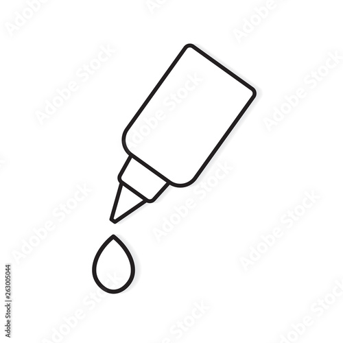 eye drops botte icon- vector illustration