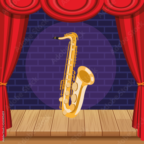 saxophone icon cartoon