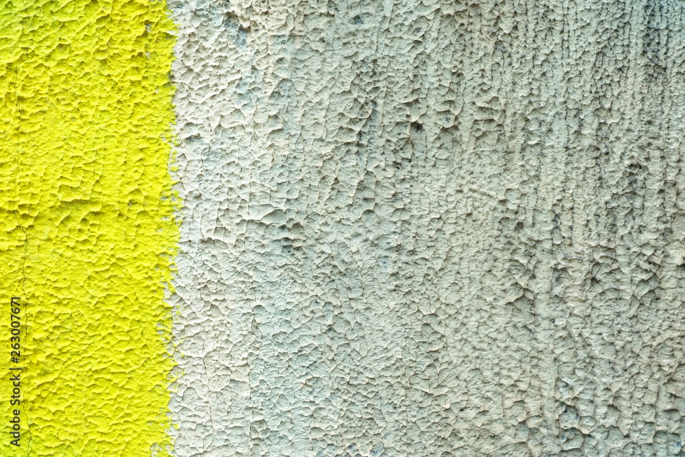 Yellow and White Painted on Stucco Texture Background, Suitable for Presentation, Backdrop and Web Templates with Space for Text. Yellow and White Painted on Stucco Texture Background, Suitable for Presentation, Backdrop and Web Templates with Space for Text.
